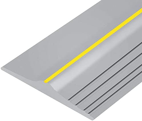 Papillon Garage Door Bottom Seal Strip, Weatherproof EPDM Rubber Threshold, Fits All Standard Doors, Easy for DIY Homeowners, No Adhesive (20Ft, Grey)