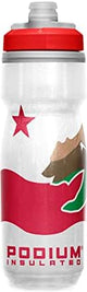 CamelBak Podium Chill Insulated Bike Water Bottle - Easy Squeeze Bottle - Fits Most Bike Cages - 21oz, California
