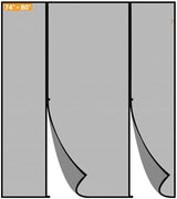 Yotache Magnetic Screen Door Fit Doors 74"x80", Screen Size 76"x81" Double-Sided Opening Reinforced Mesh with Strong Magnets for Sliding Door, Large Front/Back Patio Doors