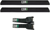 Aero Roof Rack Pads and Premium Scratch Resistant Silicone Buckle Tie Down Straps for Surf, SUP, Kayak and Canoe (28" Large) by COR Surf