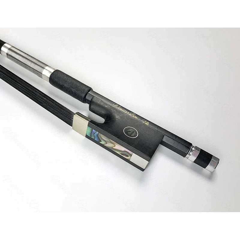 WinsterBow Carbon Fiber Violin Bow 4/4 Size Violin Bow Unbleached Black Horse Hair Art No.VBN108