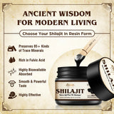 Sennasi Shilajit Pure Himalayan Organic Shilajit Resin - 600mg Maximum Potency Natural Organic Shilajit Resin with 85+ Trace Minerals & Fulvic Acid for Energy, Immune Support, 30 Grams (1 Pack)