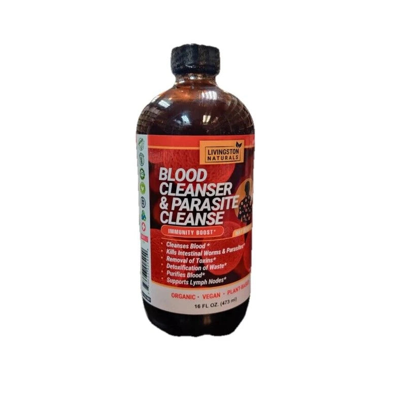 Organic Blood Cleanser & Parasite Cleanse By Livingston Natural Herbal Labs