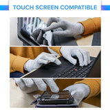 DefenderShield EMF Radiation Protection Computer Gloves - Use with Touch Screens, Keyboards, Tablets, Laptops and Cell Phones (One Large Pair)