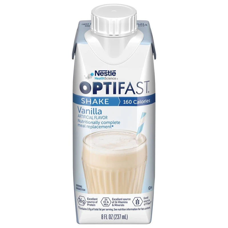 OPTIFAST 800 Ready-to-Drink Shake – Vanilla Flavor – 1 Case (24 Servings)