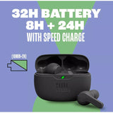 JBL Vibe Beam True Wireless Bluetooth Earbuds - Black