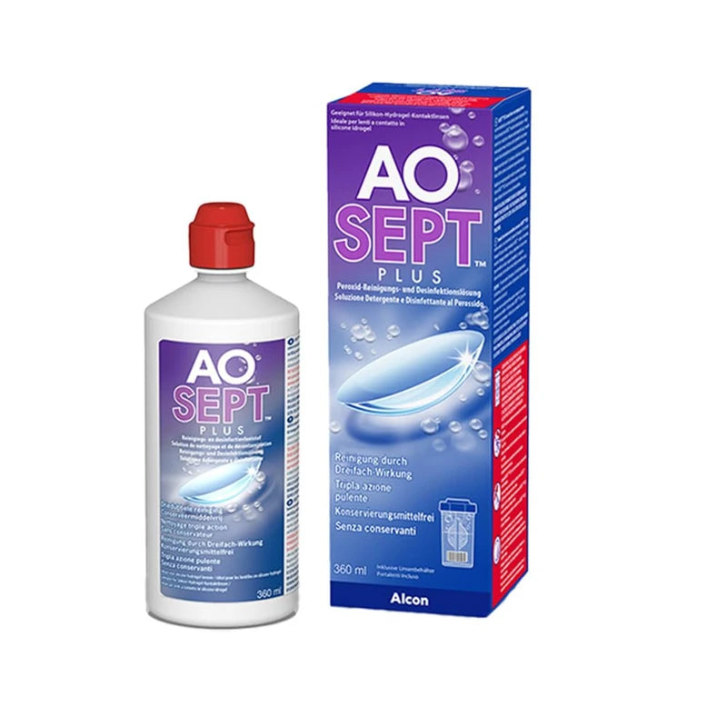 Aosept Aosept Plus Kontaktlinsen-Pflegemittel | Einzelflasche | 1 x 360 ml