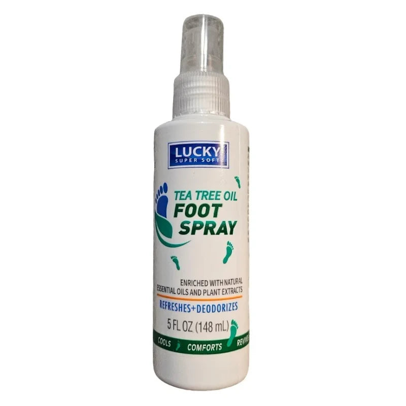 Lucky Super Soft 2 BOTTLES Of   Lucky Super Soft Tea Tree Oil Foot Spray 5 fl. oz.
