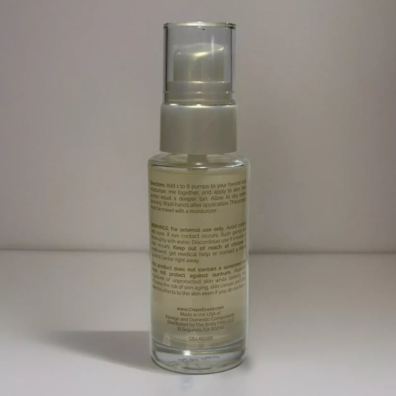 Crepe Erase Self-Tanning Body Drops With Trufirm- 1.0 oz NEW