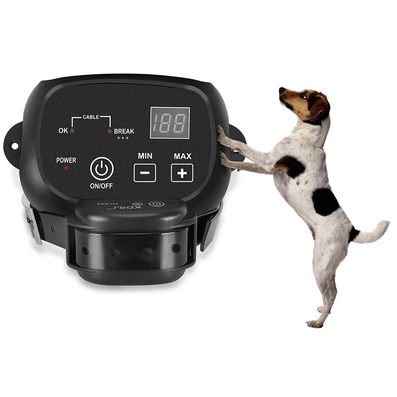 COVONO Electric Dog Fence, Wired Pet Containment System, Aboveground/Underground Installation, 650 Ft Wire, IP66 Waterproof Rechargeable Collar, Shock/Tone Correction, 1 Collar