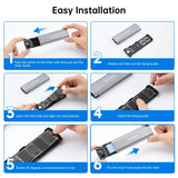 ELUTENG M.2 SSD Enclosure M.2 NVME SATA Dual Protocol Hard Drive Enclosure Aluminum USB 3.2 Gen 2 10Gbps External NVMe to USB SSD Reader Max 4TB Supports M and B&M Keys SSDs