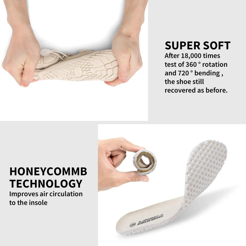 Grand Attack Barefoot Shoes Women Minimalist Zero Drop Lightweight Cross-Trainer for Wrestling Boxing Weightlifting Walking Shoes, 645/Beige, 10 Wide