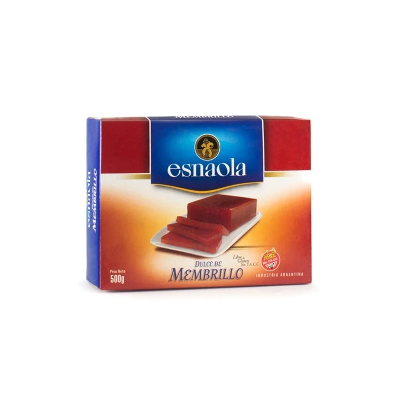 Esnaola Dulce de Membrillo Quince Jelly Sealed Bar for Desserts, Cheese and Cakes, 500 g / 1.1 lb