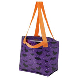Ikea Hostagille Halloween 3 Gallon Tote Bag Purple Bats Halloween
