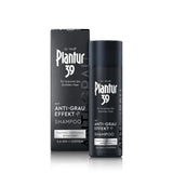 Plantur 39 Anti-grey effect shampoo, 1 x 200 ml, conceals gradually grey hair, for brown to dark hair, long-lasting result without dyeing