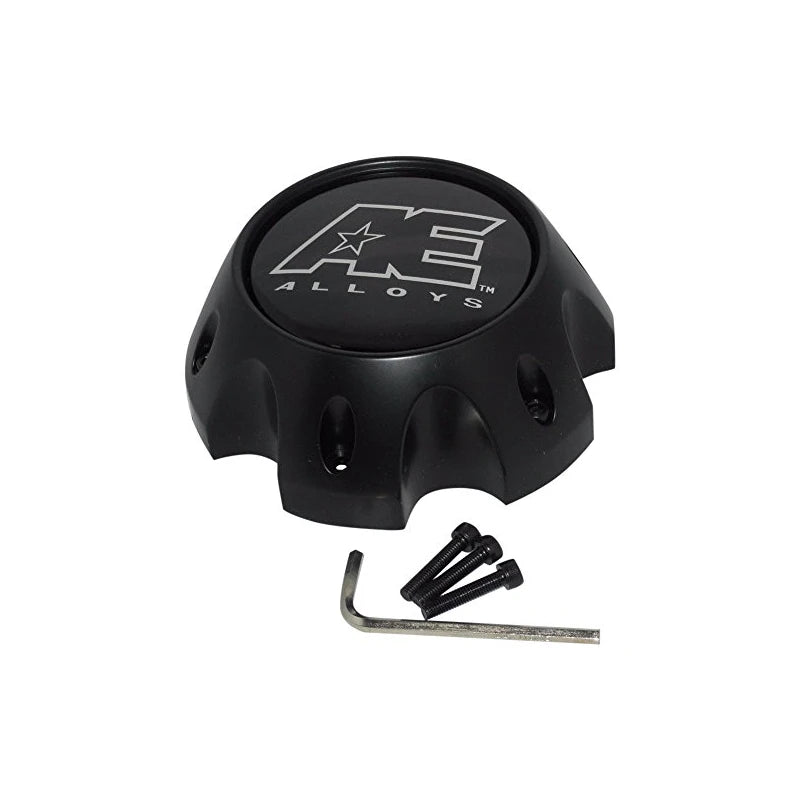 American Eagle Alloy 3312 3312-08 Flat Matte Black Wheel 6 Lug Center Cap
