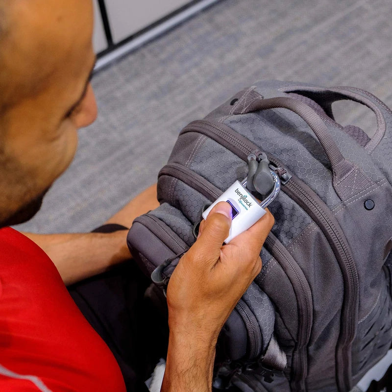 BENJILOCK BY HAMPTON BL40002WH BenjiLock 43 mm Fingerprint Padlock (Matte White)