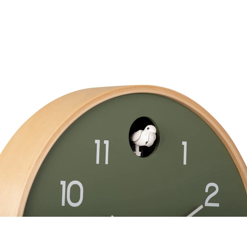 Karlsson Natural Cuckoo Wall Clock - JUNGLE GREEN (KA5886GR)