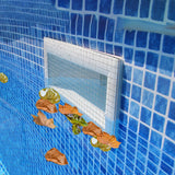 2 Pcs Skimmer Guard, 2025 Upgraded Stainless Steel Swimming Pool Skimmer Net Leaf Shield Net for Inground or above Ground Vinyl Lined Fiberglass Pools(7.87"x 15.74", Fit Over All Skimmer Openings)