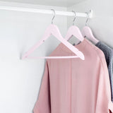 Harbour Housewares Wooden Children's Hangers - Light Pink - Pack of 10