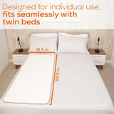 Beurer Beurer UWB55 Heated Underblanket | Electric Blanket with Super Soft Fleece - Personal Heating Pad Warmer with 8 Temperature Settings, Auto Shut-Off and Overheat Safety Features