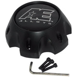 American Eagle Alloy 3312 3312-08 Flat Matte Black Wheel 6 Lug Center Cap