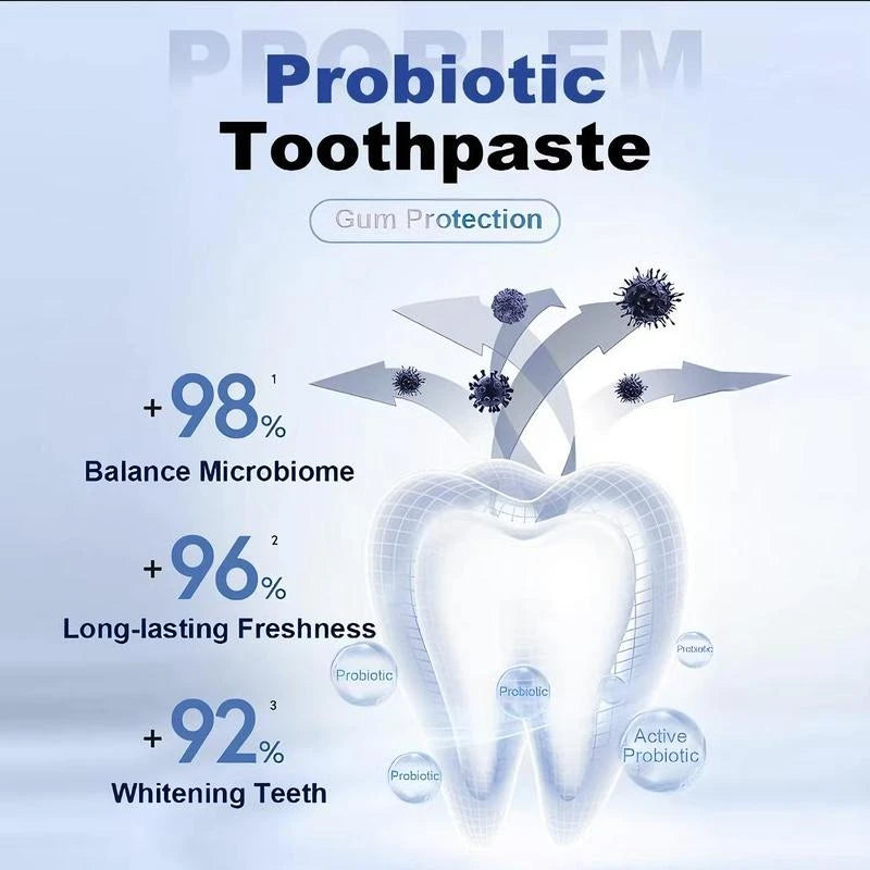 NASHUDA SP-8 Probiotic WhiteningToothpaste removes stains,Balances oral microbes, prevents cavitiesand freshens breath - Specification: 1PCS