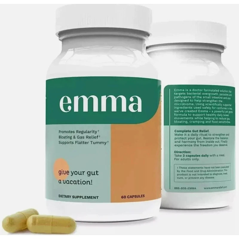 emma 3X Emma Relief Supplement Konsciens Keto for Gut Bloating | 60 CAPS-Exp 2026 New