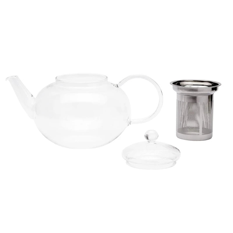 Trendglas Jena Miko Tea Pot Classic Design with Stainless Steel Strainer 1.2 Litres