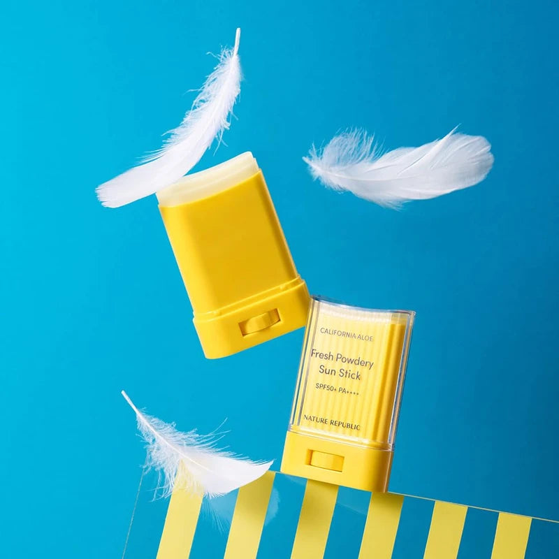 NATURE REPUBLIC Aloe Fresh Powdery Sunscreen UV Sun Stick SPF50+ PA+++ (24 Years Ver.)