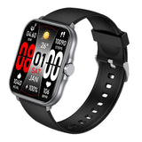 Smart Watch Storm V with BT Calling Silver, Smartwatch for Men and Women, Health Monitor: Sleep Apnea, Blood Pressure and Oxygen, Voice Assistant, Pedometer Steps, Remote Camera, 2 Watch Bands