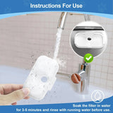 24 Pcs Replacement Filters for Dockstream Cat Water Fountain PLWF105/PLWF115/PLWF005, 12 Pack Pet Water Fountain Filters with 12 Pack Pre-Filter Sponges