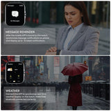 Smart Watch Storm V with BT Calling Silver, Smartwatch for Men and Women, Health Monitor: Sleep Apnea, Blood Pressure and Oxygen, Voice Assistant, Pedometer Steps, Remote Camera, 2 Watch Bands