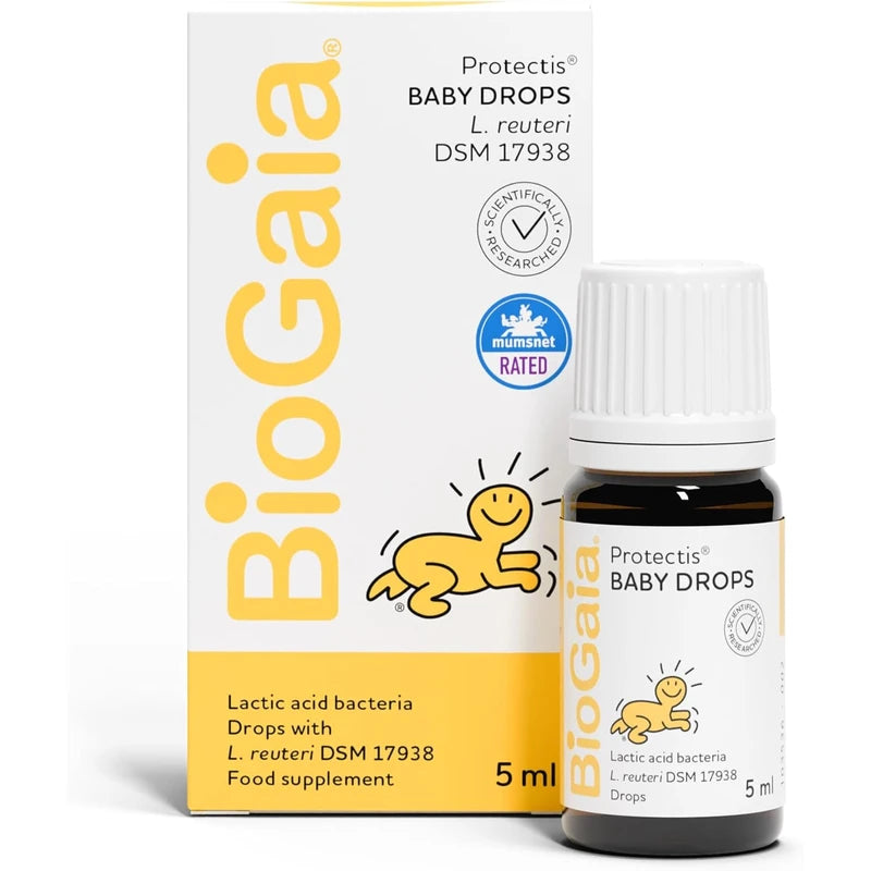 BioGaia Protectis Baby Drops – Probiotic Supplement for Newborns, Babies & Infants – Digestive Relief for Gas & Discomfort – Dairy-Free – 5ml