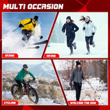 Dr.warm Heated Gloves Liners for Men and Women, Anti-Slip Touch Screen Rechargeable Heated Gloves Electric Hand Warmers for Cycling, Hiking Skiing, Ice Fishing (Black, Small)