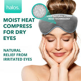 myhalos Microwave Activated Warm Eye Compress for Dry Eyes, Blepharitis & Stye Eye Treatment - Heated Eye Masks for Dry Eyes - Dry Eye Therapy Mask & Eye Compress Moist Heat Delivers Warm Compress for Eyes