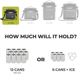 CORE Magnetic Leak Proof Soft Cooler with Waterproof Zipper | Insulated Bag Portable Ice Chest Box | Best Soft Cooler for Food & Beverages for Tailgating, Car Camping, Travel, and Family Beach Picnics