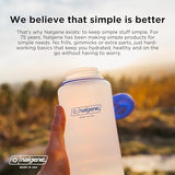 Nalgene Water Bottle - Lightweight Sustain Tritan BPA-Free Shatterproof Bottle for Backpacking, Hiking, Gym, 32 OZ, Wide Mouth, Laker