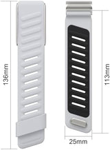 Comfort Durable Silicone Wristband Compatible with WHOOP 4.0 Band, Soft Silicone Sports Loop Strap for Men & Women, with U Shapped Connector