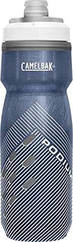 CamelBak Podium Chill Insulated Bike Water Bottle - Easy Squeeze Bottle - Fits Most Bike Cages - 21oz, Navy Perforated