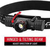 Coast XPH30R 1200 Lumen USB-C Rechargeable Dual Power Headlamp with Twist Focus Beam and Magnetic Base