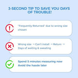 Quiet Register Booster Fan Fits 6" x 10" Register Holes, 10-Speed Smart Heating Cooling AC Vent Fan with Remote Control and Thermostat Control - White