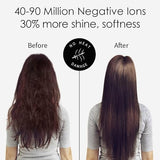 Faszin Ionic Salon Hair Dryer, Professional Blow Dryer AC Motor Fast Drying with 2 Speed, 3 Heat Setting, Cool Button, with Diffuser, Nozzle, Concentrator Comb for Curly & Straight Hair-Black