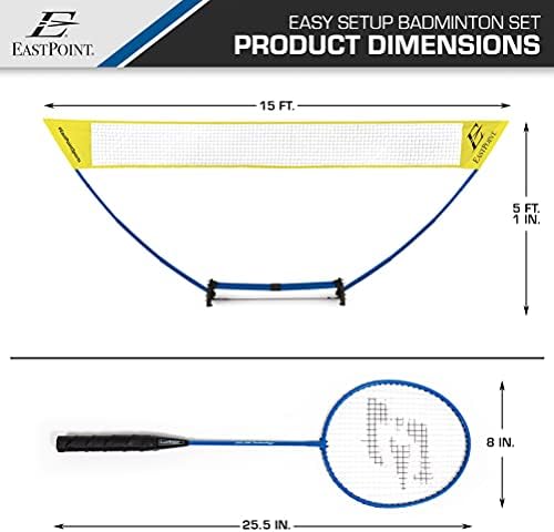 EastPoint Sports Easy Setup Badminton Set