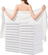 Disposable Bath Towels, 25 Pack 55" x 27.5" Ultra Soft, Quick Dry Disposable Body Towel, Portable Travel Towel for Hotel Camping Beach Swimming Gym Sauna Spa, Personal Care Pet Towels