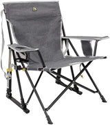 GCI OUTDOOR Kickback Rocker Outdoor Rocking Chair with Beverage Holder