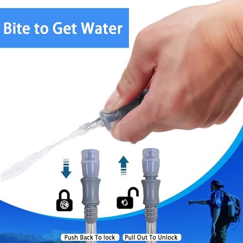 Hydration Bladder 2L-3L,Leak Proof Water Reservoir, BPA Free Military Water Storage Bladder Bag Hydration Pack Replacement Easy Clean for Bicycling Hiking Camping Hunting Running