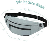 MAXTOP Large Crossbody Fanny Pack with 4-Zipper Pockets,Gifts for Enjoy Sports Festival Workout Traveling Running Casual Hands-Free Wallets Waist Pack Phone Bag Carrying All Phones