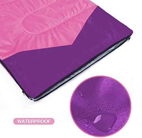 oaskys Camping Sleeping Bag - 3 Season Warm & Cool Weather - Summer Spring Fall Lightweight Waterproof for Adults Kids - Camping Gear Equipment, Traveling, and Outdoors