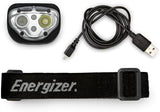 Energizer Rechargeable LED Headlamp Pro400, IPX4 Water Resistant, High-Powered Bright LED, Multiple Light Modes, Best Headlight for Camping, Running, Outdoors, Emergency Light, USB Included
